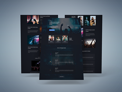 Music Event ui web design website wordpress