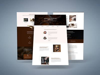 Coffee Sales Page ui web design website wordpress