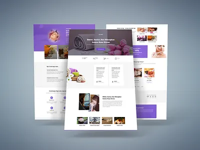 Spa Sales Page ui web design website wordpress