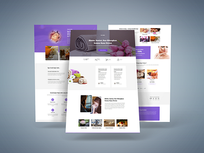Spa Sales Page ui web design website wordpress