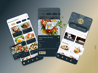 The concept of a mobile application concept conceptmobileapp delivery design figma food mobileapp restaurant seafood ui