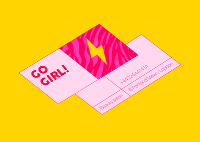 Brand Identity adobe illustrator adobephotoshop beauty brand branding female feminism flat girl gogirl hair logo logotype manicure pink power salon vector woman yellow