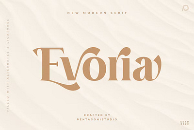 Evoria - Modern Serif Font branding design display font graphic design illustration logo serif typeface typography