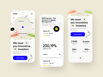 Ecommerce Innovative Investor school App app bank bank card bright concept design ecommerce finance friendly illustrations interface investments ios mobile mobile app mobile design school ui ui design ux