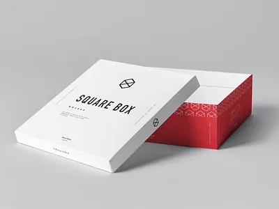 Square Box Mockup box box packaging branding design illustration logo mockup package packaging packaging design