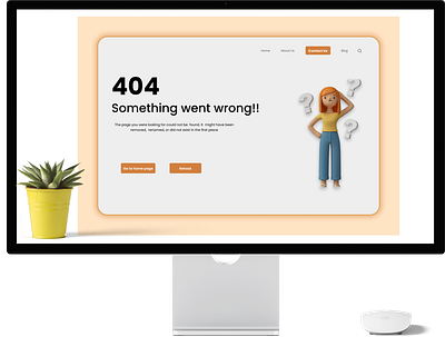 404 Error Page UI Design app design graphic design ui ux web web page