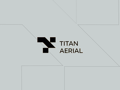 Titan Aerial Geometric Logo brand identity branding color contrast creative design design inspiration geometric geometric shapes golden golden logo logo logo brand logo design logo mark logotype modern modern design symbol titan aerial titan aerial logo