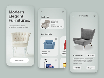 Furniture Store App design app app design application clean design clean ui design ecommerce furniture app furniture store furniture store app interface ios app minimal mobile app mobile app design mobile design mobile ui online store ui ui design