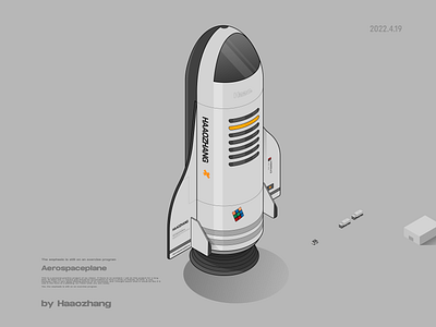 Aerospaceplane aerospaceplane affinitydesigner illustrations isometric