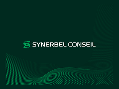 Synerbel conseil branding energy green logo logotype typography