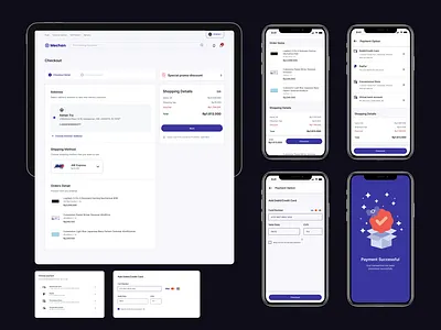 Mechan: Mechanical Keyboard E-Commerce Concept case study chekcout page desktop design discount mobile app design option payment confirmation payment method payment page shipping ui design uiux website design