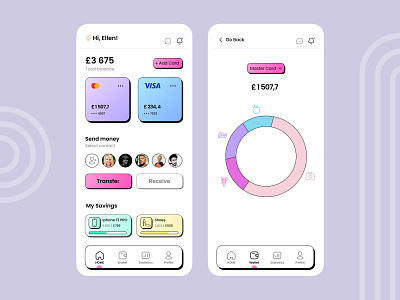 Banking app concept design app bank app banking app inspiration mobile web banking mockup ui ux ux design wallet wallet app design wallet ui