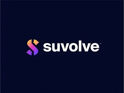 Suvolve arrows branding colour design direction gradient letter s logo logodesign logotype name branding rebrand suvolve typography
