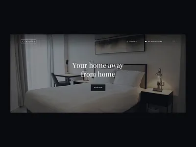 CitySuites motion test animation aparthotel apartments design home page hospitality hotel manchester motion graphics transitions ui website