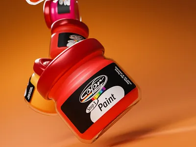 Paint Bottle 3d blender design product design