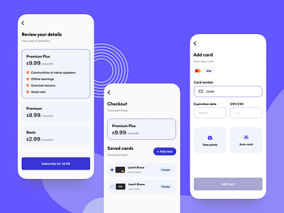 Subscription color design figma icon lessons mobile subscription ui ux