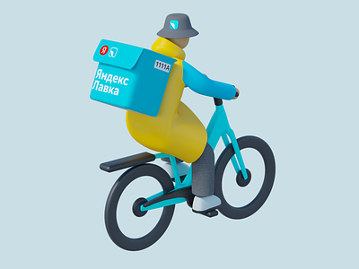 Rider 3d animation illustration