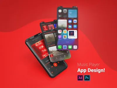 Music App! app design branding design identity minimal typography ui uiux user interface