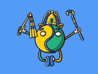 OSIRIS cartoon cartoon character cartoon illustration cartooning character character art character design design egyptian egyptian god illustration myth mythology osiris procreate