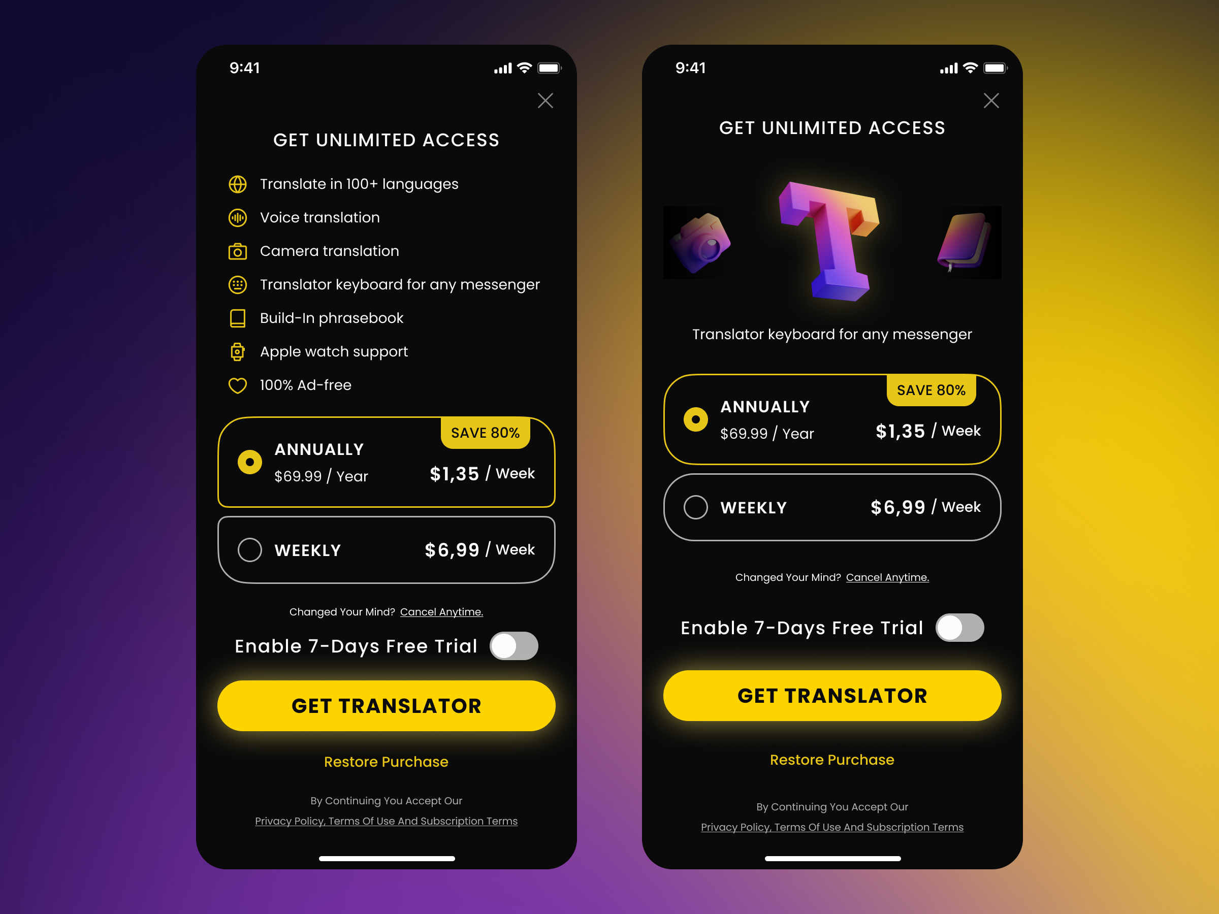 Example of Mobile Application Design