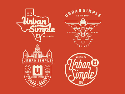 Urban Simple Apparel apparel apparel designer badges branding clothing design eagle geometric illustration line lineart logo merch merchandise design monoline summer t shirt tee urban winter