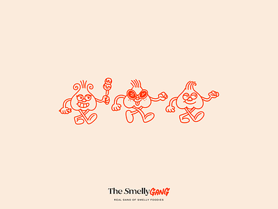 The Smelly Gang 02 branding design graphic design illustration illustrator ilustración logo lovely valkuks vector