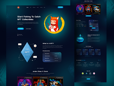 chonker_NFT Fishing platform best design bitcoin blockchain crypto trading cryptocurrency dark ethereum fintech graphic design nft fishing nft gaming nft landing page nft marketplace nft webdesign nftart trending design ui uiux wallet web design