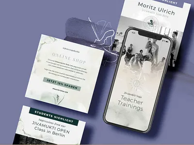 Peace Yoga Berlin – Content Creation branding branding design content creation corporate identity design graphic design logo social media style guide ui ux vector