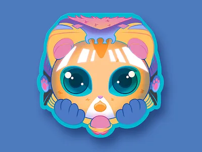 Mechuu Headshot Illustration character design digital illustration illustration