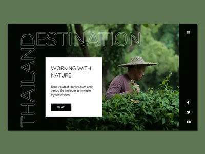 Travel Magazine Landing Page Design landing page landingpage logo thailand travel ui vector web