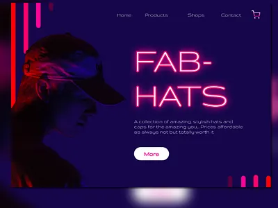 Online Store Landing Page Web Design branding illustration landingpage mobile ui vector web