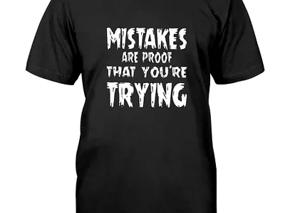 mistake are proof that you are trying 3d animation branding design graphic design illustration logo vector