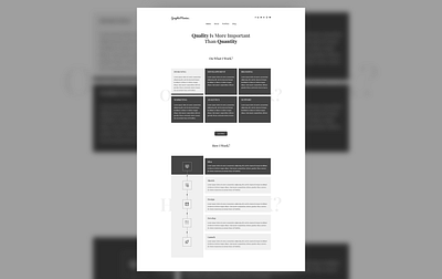 A Sliderless and Wireframe like website design ui ux web website website design wireframe