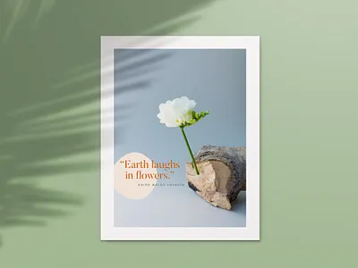 Earth laughs in flowers art direction branding communityovercompetition corporate design design dribbble earthday2022 graphic design logo photography rebound vector
