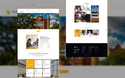 Educational Institution Website branding design education institute ui ux web website website design