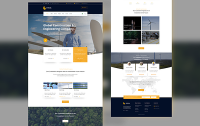 Construction Website Design branding design ui ux web website website design