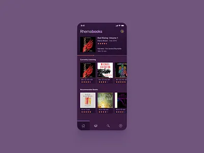 Rhema Books audio book app ui