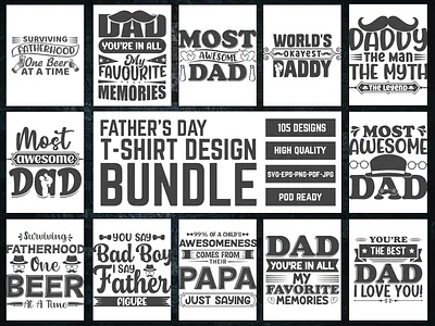 Father's Day T-Shirt Design Bundle dad sublimation dad svg design dad t shirt dad t shirt design fathers day fathers day design fathers day sublimation fathers day t shirt design tshirt tshirts tshirts design typography