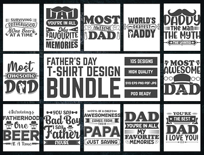 Father's Day T-Shirt Design Bundle dad sublimation dad svg design dad t shirt dad t shirt design fathers day fathers day design fathers day sublimation fathers day t shirt design tshirt tshirts tshirts design typography