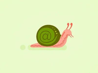 Sn@il animals bugs critters fonts fontspring illustration snail spring typography