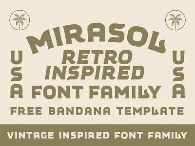 Mirasol Vintage Typeface bandana template california gritty font mirasol vintage typeface nienowbrand outpost smooth type southwest spanish sun type type design type inspiration vintage design vintage font western font