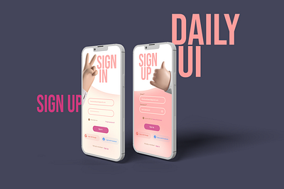 SignUp #dailyUI app dailyui design figma forgot password input interaction intro login mockup register screen signup text box ui user userexperience userinterface ux webapp