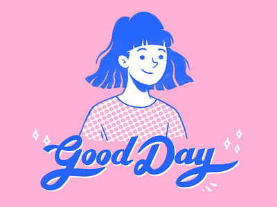 Good Day lettering illustration lettering procreate