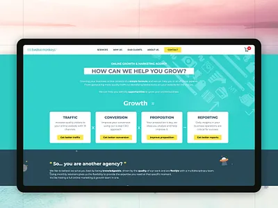 :: Landing Page :: UX/Ui :: branding design illustration minimal ui