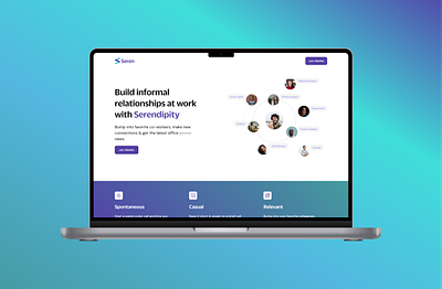 Seren: Building Deeper Connections in Hybrid Teams figma hero section inspiration remote work user interface design web design webflow