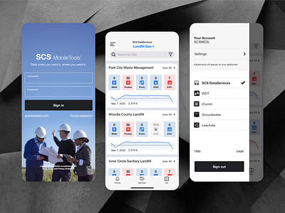 SCS Engineers app data engineers mobile app design ui ux