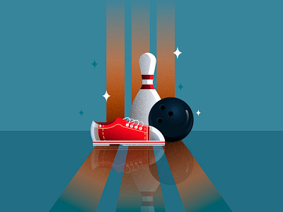 Bowling ball bowling branding design detail game graphic design icon illustration art illustrator cc pin sports vector