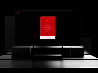 Pixride Web Version 3d 3d animation 3d presentation c4d cinema4d dark dark scheme minimal redshift web animation web design web product web service web ui website website design