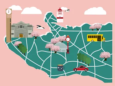 Destination Vancouver illustration