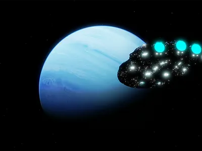 Frontier art design digital graphic design illustration space